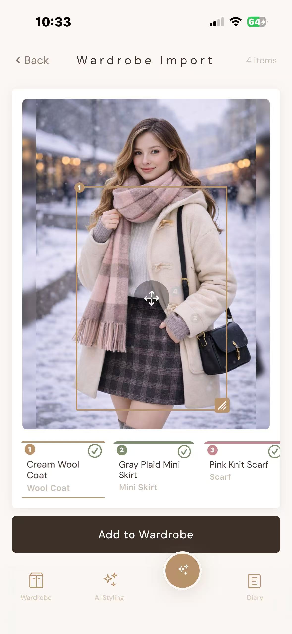Wardrobe Import